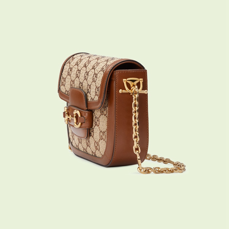 675801.21HRG.2687.002.065.0000.Light Gucci Horsebit 1955 GG mini bag